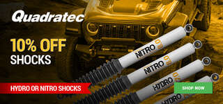 Quadratec Maximum Duty Nitro 8.0 Shock Kit for 07-18 Jeep Wrangler